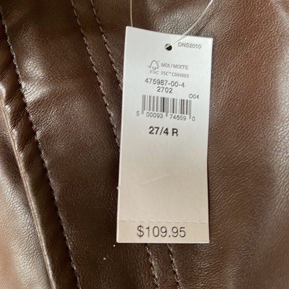 GAP High rise faux leather vintage slim pants - Picture 5 of 8